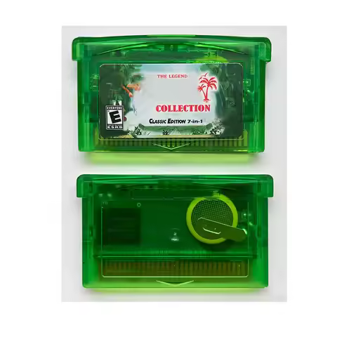 The legend 7 in 1 Series Compilation USA EUR Video Game Cartridge Battery Save 32 Bit Console Memory
