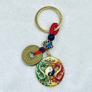 Dragon Keychain Yin Yang Mixed Zinc Available In Sizes 3.2x3.2 cm. Length 9.5