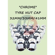 TYRE NUT CHROME CAP 32MM/33MM/41MM