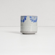 Ukiyo Tea Cup 150ml - Blue Petals / Cangkir Gelas