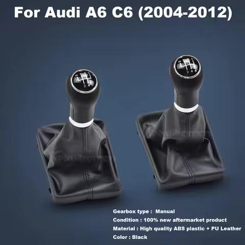 For Audi A6 C6 (2004-2012) A4 S4 B8 8K A5 8T 8F Q5 8R 2007-2015 Car 5 / 6 Speed Manual Gear Stick Sh