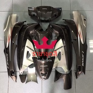 ชุดสี เฟรม Honda Wave 125 R เวฟ 125R กุจแจกลม&กุจแจเหลี่ยม โทนสีดำ เทา รถปี 2004  จำนวน 12 ชิ้น  วัส
