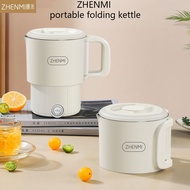 Zhenmi Foldable Kettle Travel Portable Household Stainless Steel Kettle Travel Business Trip Dormitory Mini Electric Kettle Milk Making Health Electric Kettle Student Instant Noodle Cup