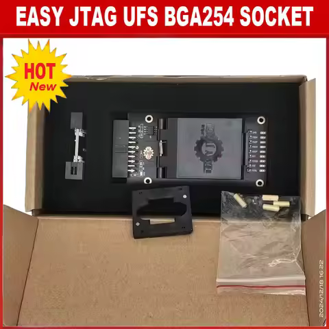 2025 ORIGINAL NEW Easy Jtag Plus UFS BGA254 Socket / EMMC 254 Adapter (EMMC +UFS 2 IN 1)For EASY JTA