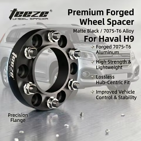TEEZE Forged Aluminum Wheel Spacers 6x139.7 CB 100.1mm M12x1.5 Hubcentric Adapters For Haval H9 Grea