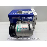 Compressor Nissan QD 3.2 12V ❄️ [TRUCK AIRCOND]