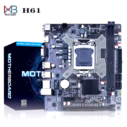 H61 LGA 1155 Motherboard DDR3 Dual Channels Memory 16G For Intel LGA1155 Core I3 I5 I7 Xeon CPU Comp