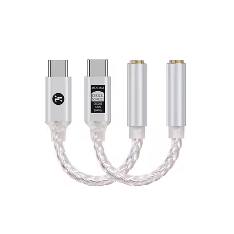 JCALLY JM20MAX High Performance CS43131 DAC decoder Type-C to 3.5mm Headphone Amplifier Adapter for 