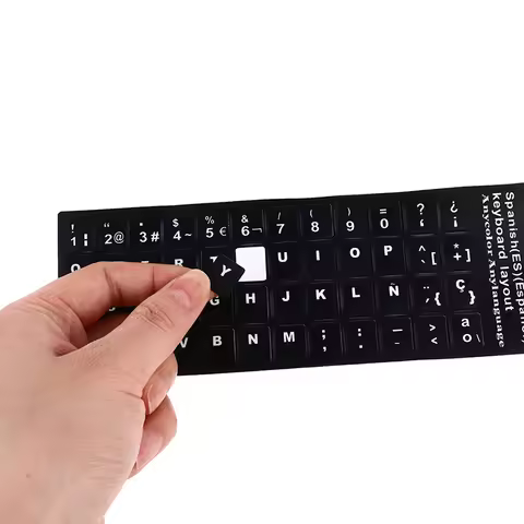 Russian Spanish Portuguese Hebrew Sweden Keyboard Stickers Letter Alphabet Layout Sticker For Laptop