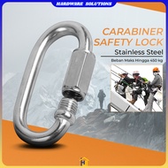 TaffSPORT Carabiner Safety Snap Lock Stainless Steel ChainHOOK - XD-8620