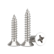 Sus304 Countersunk Flat Head Self-Tapping Screw Extended Phillips Self-Tapping Wood Screw M3/M3.5/M