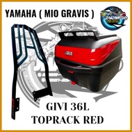 ☆ ∛ ◭ ( MIO GRAVIS ) 36L GIVI BOX AND CMonorack FOR YAMAHA MIO GRAVIS 125cc
