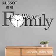 Creative Quartz Wall Clock Clock Modern Simple Household Digital Decoration Acrylic Art Wall Clock L
