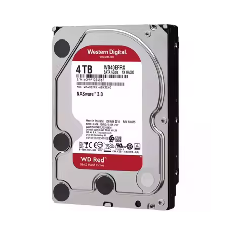 Original Brand WD Red 4TB HDD 5400rpm 64MB Cache SATA III 3.5" Desktop Server Monitoring NAS Hard Dr