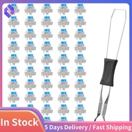 Mechanical Keyboard Switches 50 PCS 3 Pin Blue Clicky Dustproof Keyboard Clicker Keys Replacement
