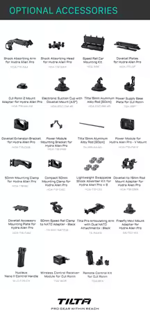 TILTA HDA-T18-B-V Hydra Alien Pro Car Mounting System Accessories