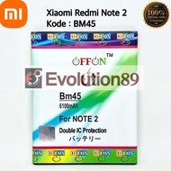 Baterai Batre DOUBLE POWER XIAOMI BM45 / XIAOMI NOTE 2 BATRE BM 45