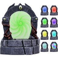 CZYY DND Glowing Portal Miniature – LED Light‑Up & Color‑Changing Resin Gate, Immersive Battle Mat S