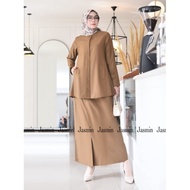 ( R.016 ) WORK CLOTHES. WOMEN'S WORK UNIFORMS. SPAN SKIRT SET. LATEST WOMEN'S WORK SUITS. WOMEN'S WO