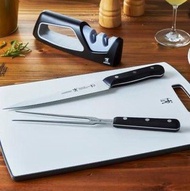 全新德國henckels knife set 牛肉叉/砧板/磨刀器