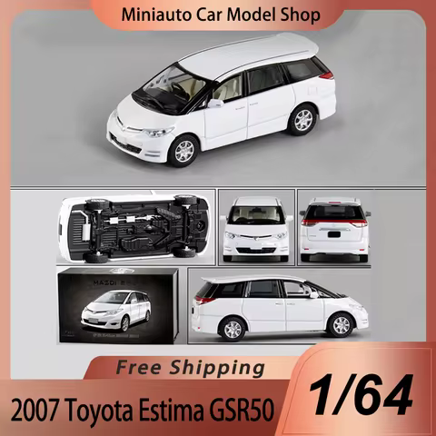 New In Stock Masdi 1:64 2007 Toyota Estima Gsr50 Alloy Miniature Toyota Mpv 2006 Toyota Estima Gsr50