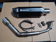 AKRAPOVIC Full Exhaust for HONDA ADV AIRBLADE PCX CLICK 160 WITH ELBOW