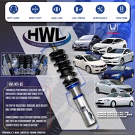 HONDA CIVIC FD / FC / FK7 / FB / ES / EK9 / EG6 / FD2R - HWL MT1BS HI-LOW SOFT HARD ADJUSTABLE SUSPE
