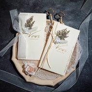 Simple Vow Card Small Fresh Declaration Advanced Vow Marriage Book To Lecture Wedding Niche Groom Br