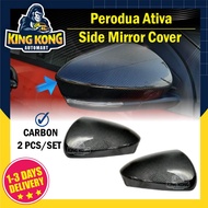 Perodua Ativa Carbon Fiber Side Mirror Cover Trim Perodua Ativa Accessories Bodykit Body Kit