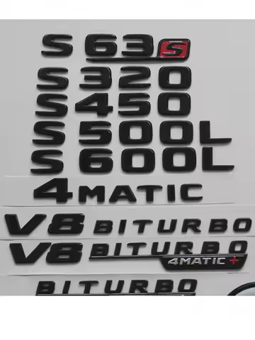 Gloss Black for Mercedes Benz S Class A217 C217 W220 W221 S55 S63 S65 S63s AMG S350 S400 S450 S500 S