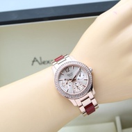 JAM TANGAN LADIES ALEXANDRE CHRISTIE. AC 2463. ROSGOLD RED