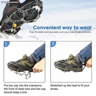 TRENDYZONEUA Ice Shoes Spike Anti Slip Hikin Winter Crampons Mountaineering Crampons