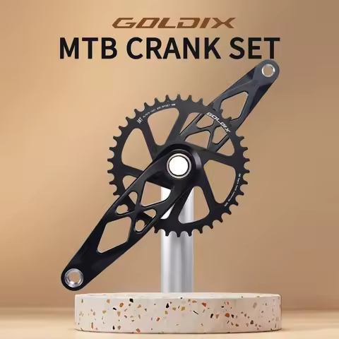 GOLDIX MTB Crankset BSA 24mm 165mm 170mm 175mm Direct Mount R-SPEC Trail Hollow Bike Crank Spindle D