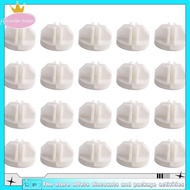 20 Pcs Grid Cube Connector Abs Connectors For Wire Cube Storage Shelving (White)