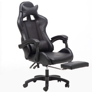 Gaming Chair Ergonomic Office Chair Backrest and Seat Height Adjustable Swivel Recliner with Headrest and Lumbar Cushion