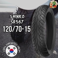 Korea Shinko Tires SR567, 120/70-15, 120-70-15, 120/70x15, 120/70 15, Pirelli, Corsa, Michelin, Brid