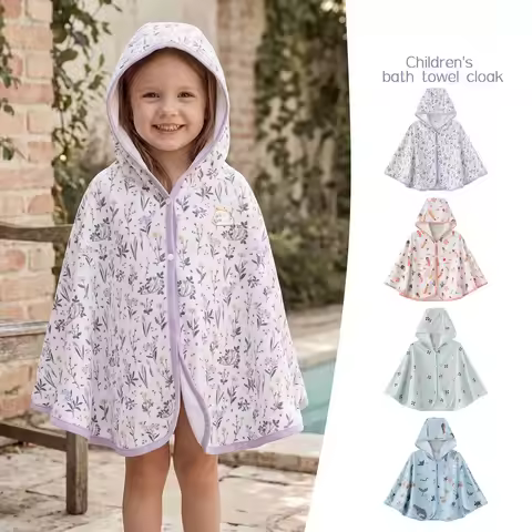 Baby sun protection clothing, infant cape, lightweight hooded sun protection clothing, summer childr