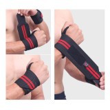 Finger Weight Lifting Wrist Bands (1 Piece) Fixed Wrist Support GYM Anti-Injury Wrist LEPIN (Red)