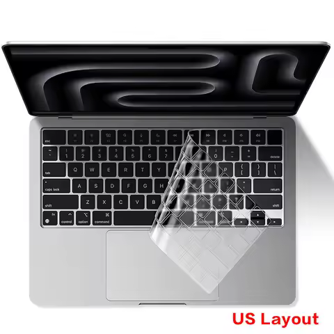 Clear Keyboard Cover For MacBook Pro 16.2 M4 M3 M2 A3403 A3186 A2991 A2780 A2485 A2141 MacBook Pro 1