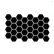 32PCS Hexagon Mirror Wall Stickers Removable Wall Decals Acrylic Decorative Mirror DIY Home Decorations for Bedroom Bathroom Living Room