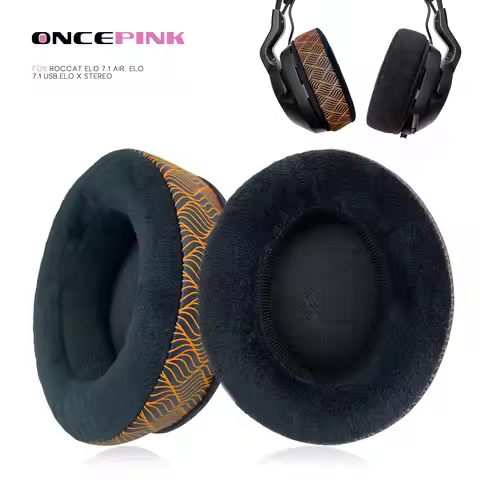 Oncepink Replacement Ear Pads for Roccat Elo 7.1 AIR, ELO 7.1USB,ELO X Headphone Cooling Gel Cushion