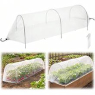 4ft Garden Accelerator Plant Cover, Pop-Up Garden Bed Tunnel With 6 Hoops, Ready-To-Use Garden Bed V