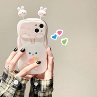 Easter Three-Dimensional Bunny Suitable for iPhone14 Apple 13/12 Phone Case