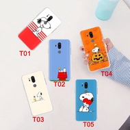 LG G5 G6 G7 G8 Thin Q V20 V30 V30S V35 V40 Case Soft Transparent 78GT Cut Snoopy Phone Cover