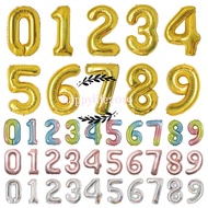 1pc 32inch Number 0-9 Balloon Rose Gold Foil Ballon Christmas Decoration