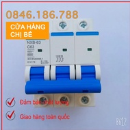 Aptomat MCB Chint NXB-63 32A, 40A, 63A 2P/3P installation circuit breaker