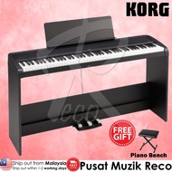 Korg B2SP 88 Keys Digital Piano with 3 Pedals &amp; Wooden Stand FREE Keyboard Bench B2-SP / B2 SP BLACK