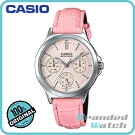 Casio LTP-V300L-4AUDF Womens Multifunction Leather Watch LTP-V300L-4A