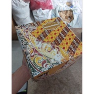 Cake Box/Batik Motif Sponge Box 20cm x 20cm/10pcs