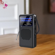 [Baosity] Mini Radio Small Portable FM Radio 12.9cmx7cm for Travel Camping Kitchen